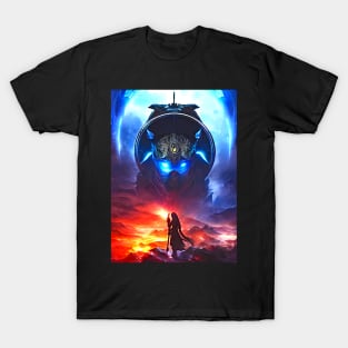 Human/Alien War - Alien Overseer - AI Generated Sci Fi Concept Art - T-Shirt